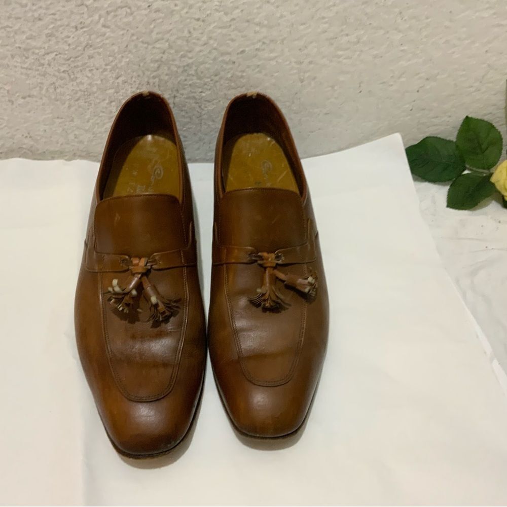 Bally Men's Brown Leather Tassel Loafers
